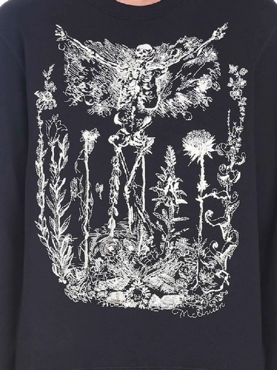 Shop Alexander Mcqueen Skelton Garden Sweatshirt In Black