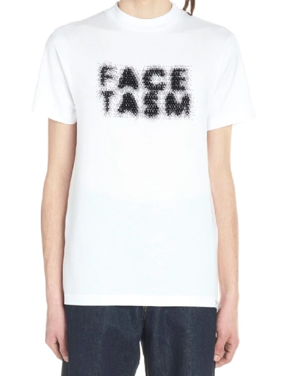 Shop Facetasm Face T-shirt In White