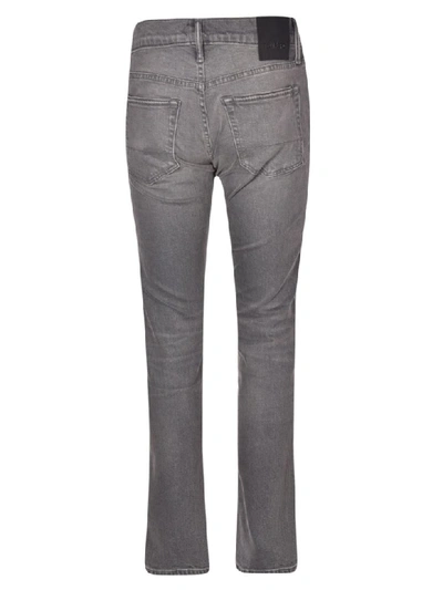 Shop Tom Ford Straight Cut Jeans In Grey