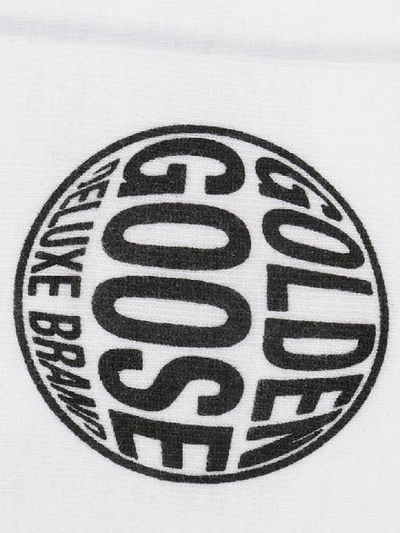 Shop Golden Goose Logo Detail Socks In White/black