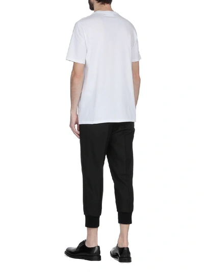 Shop Neil Barrett Cotton T-shirt In White/print