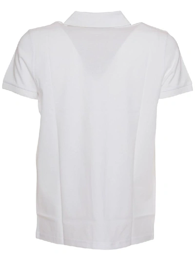 Shop Saint Laurent Polo In White In Bianco