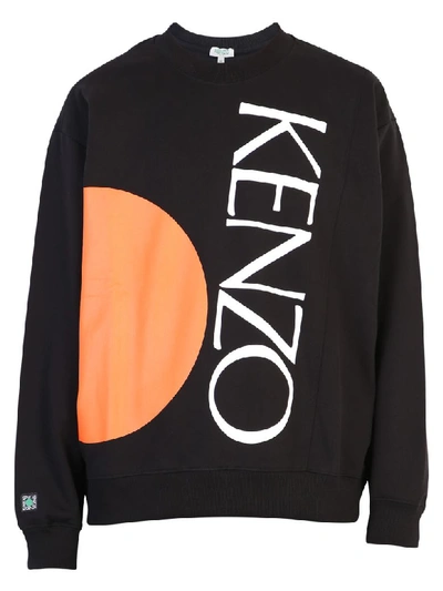 Shop Kenzo Branded Sweatshirt In Black