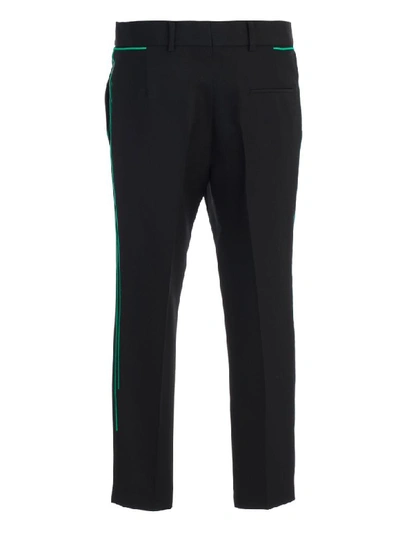 Shop Haider Ackermann Cropped Trousers In Black Green