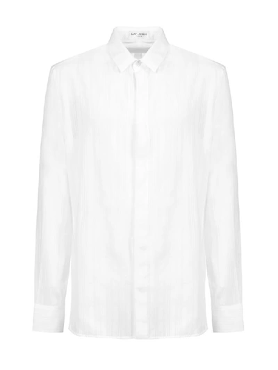Shop Saint Laurent Shirt In Bianco