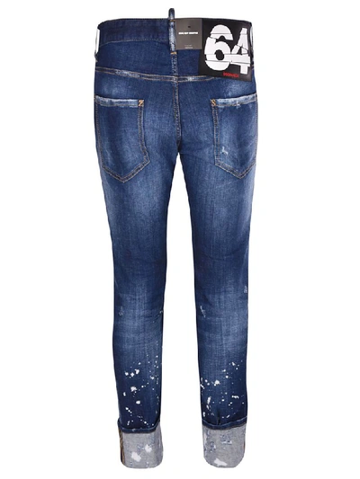 Shop Dsquared2 Cool Guy Cropped Jeans In Blue
