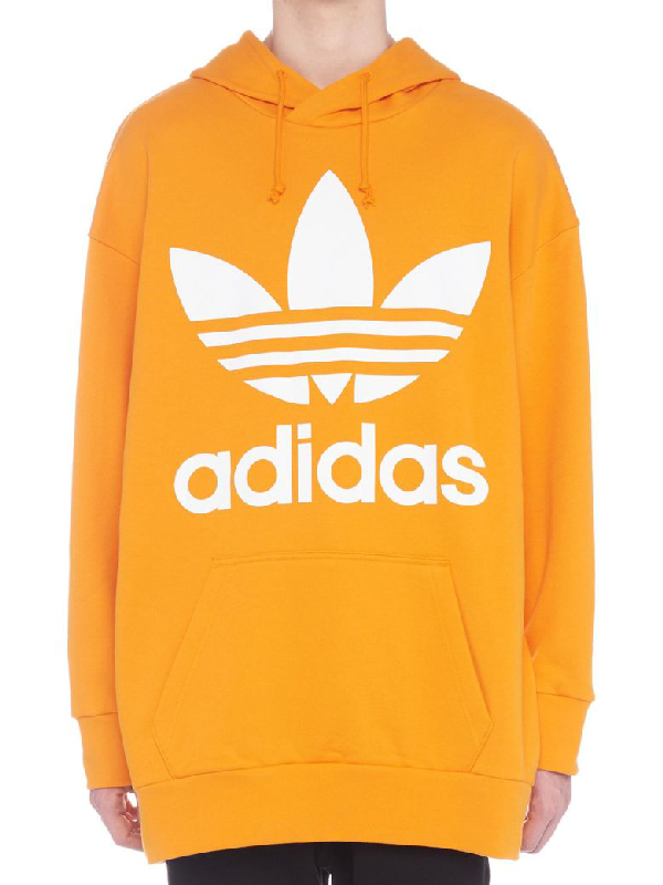 orange trefoil hoodie