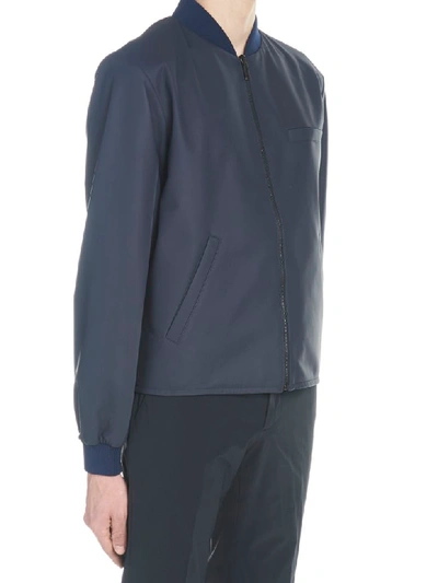 Shop Prada Parka In Blue