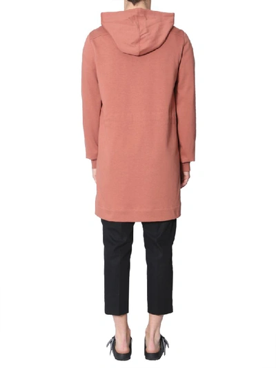 Shop Rick Owens Hoodie Sweatshirt In Marrone