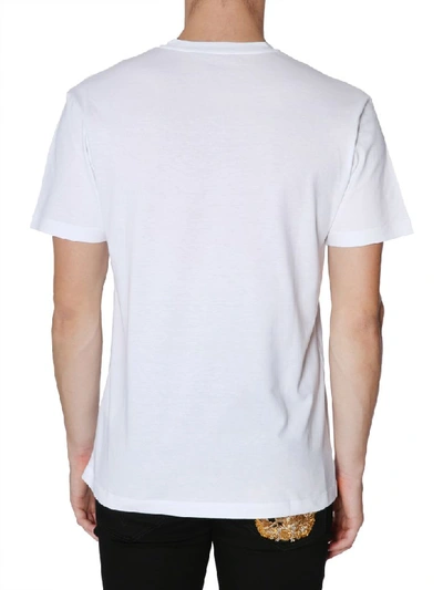 Shop Versace Round Collar T-shirt In Bianco