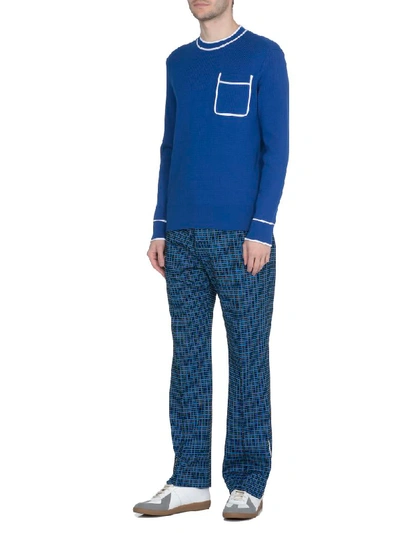 Shop Marni Cotton Sweater In Blue