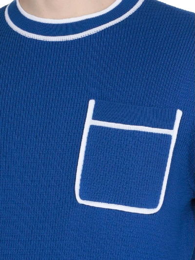 Shop Marni Cotton Sweater In Blue
