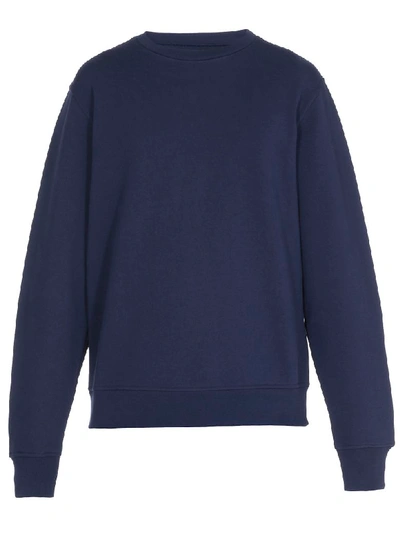 Shop Maison Margiela Cotton Sweatshirt In Ink Blu