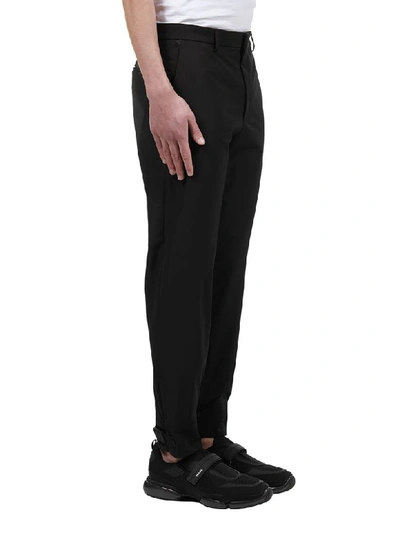 Shop Prada Classic Trousers In Nero