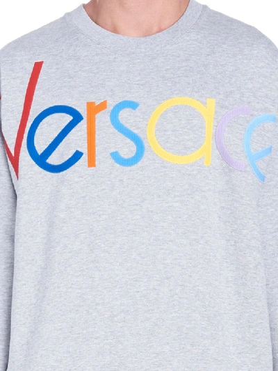 Shop Versace Sweatshirt In Grey