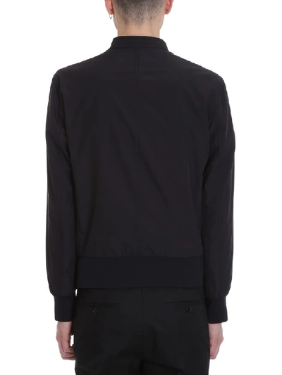 Shop Neil Barrett Black Cotton Biker Jacket