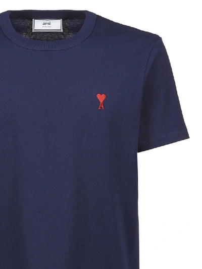 Shop Ami Alexandre Mattiussi Short Sleeve T-shirt In Blue