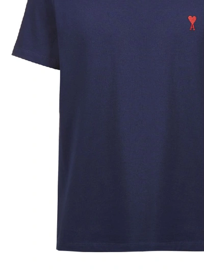 Shop Ami Alexandre Mattiussi Short Sleeve T-shirt In Blue