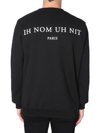 Shop Ih Nom Uh Nit Closed Print Sweatshirt In Nero