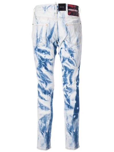 Shop Dsquared2 Bleach Wash Skinny Trousers