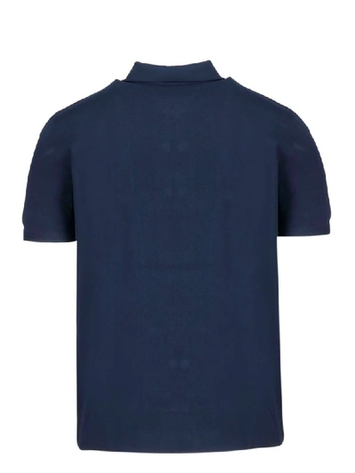 Shop Roberto Collina Multi-button Polo Shirt In Blue