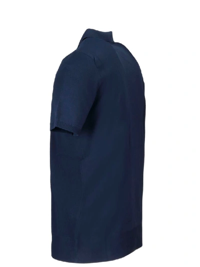 Shop Roberto Collina Multi-button Polo Shirt In Blue