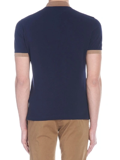 Shop Brunello Cucinelli Polo In Blue