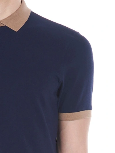 Shop Brunello Cucinelli Polo In Blue