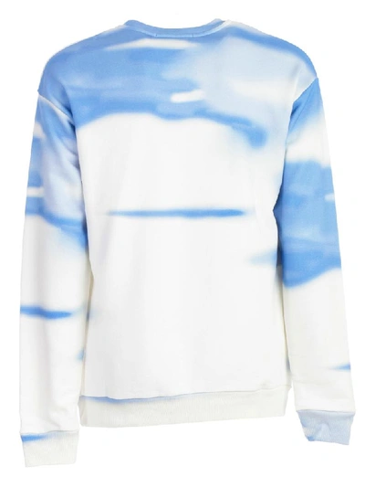 Shop Msgm Printed Sweatshirt In White