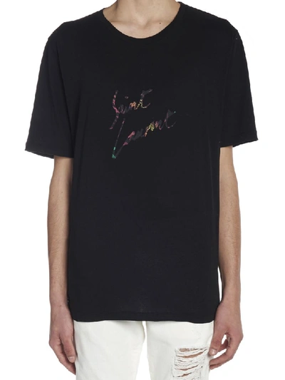 Shop Saint Laurent ' Animalier' T-shirt In Black