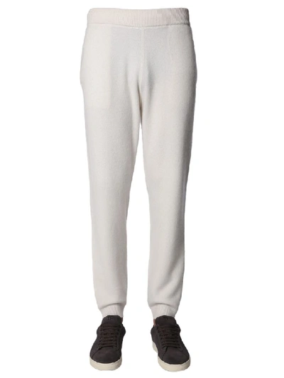 Shop Z Zegna Jogging Trousers In Bianco