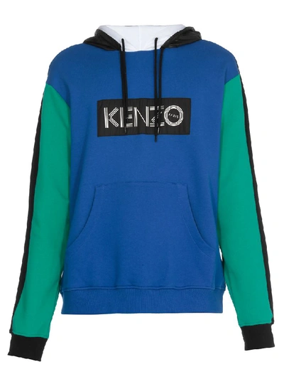 Shop Kenzo Cotton Sweatshirt In French Blue