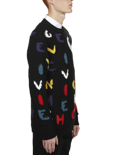 Shop Givenchy Sweater In Nero Multicolor
