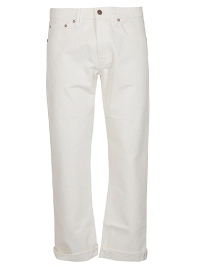 Shop Fortela Cropped Jeans In White