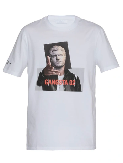 Shop Neil Barrett T-shirt Cotton In White/print