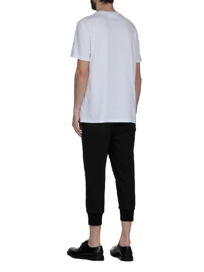 Shop Neil Barrett T-shirt Cotton In White/print