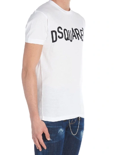 Shop Dsquared2 Logo Punk T-shirt In White