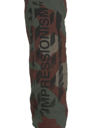 Shop Off-white Stencil Camouflage Trousers In All Over B