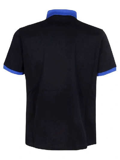 Shop Prada Logo Patch Polo Shirt In Basic