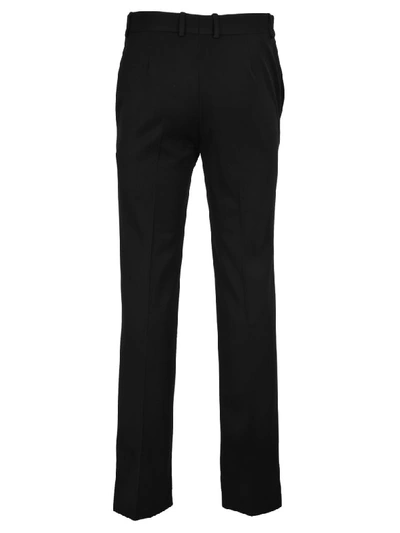 Shop Balenciaga Slim-fit Tailored Trousers In Black