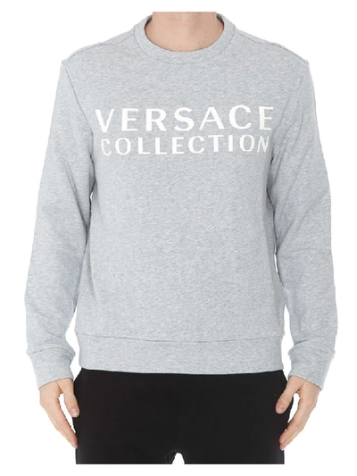 Shop Versace Sweatshirt In Gray