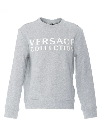 Shop Versace Sweatshirt In Gray