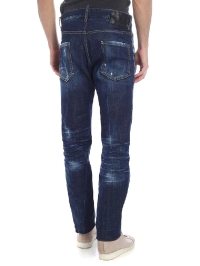 Shop Dsquared2 Cool Guy Cotton Denim Jeans In Stone