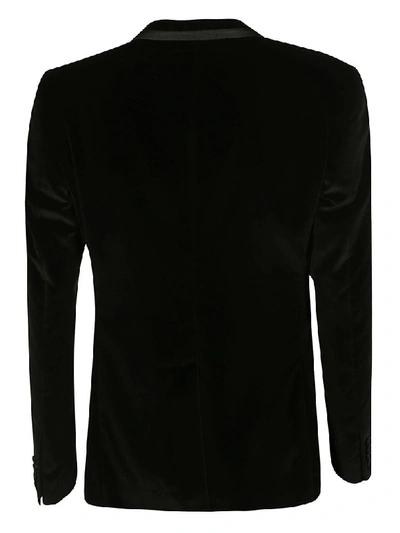 Shop Dolce & Gabbana Formal Embroidered Blazer In Black