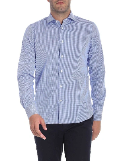 Shop G. Inglese Cotton Shirt In Light Blue