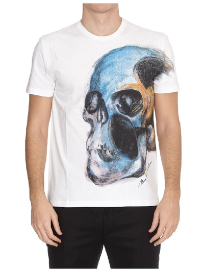 Shop Alexander Mcqueen T-shirt Oanited Skull In Basic