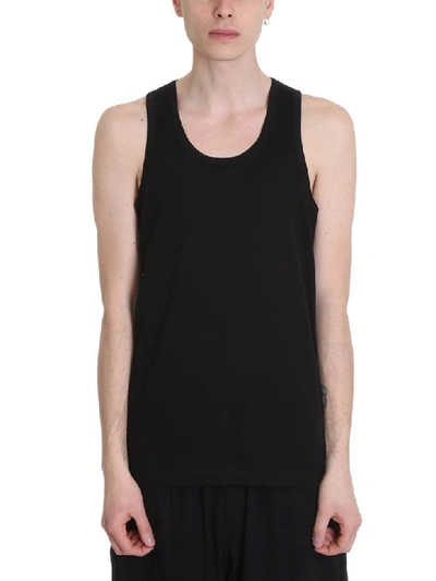 Shop Y-3 Black Cotton Tank Top