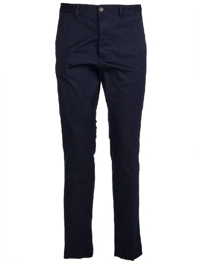 Shop Dsquared2 Cropped Trousers In Navy