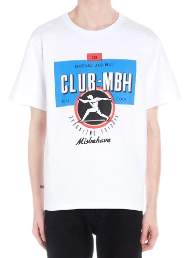 Shop Misbhv Club Mbh T-shirt In White