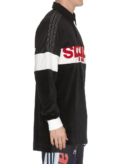 Shop Adidas Originals By Alexander Wang Disjoin Polo Sweater In Black